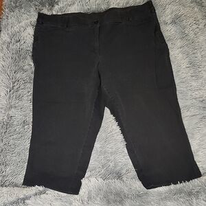 Lane Bryant Black Capri Pants